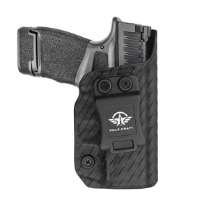 Hellcat Holster, Carbon Fiber Kydex Holster IWB for Springfield Armory Hellcat Pistol Case Pocket - Inside Waistband Carry Concealed Holster Hellcat Accessories Guns Pouch (Black,)