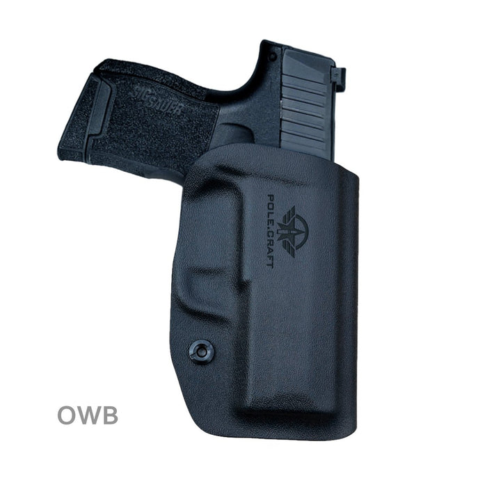 Kydex OWB Holster Fit: Sig Sauer P365 Holsters P365 SAS Gun Pistol Case - Sig Sauer P365 OWB Holster - Waistband Outside Carry - 1.5-2 Inch Belt Clip with Lock - Adj. Width Height Cant, Entrance Widen - Black