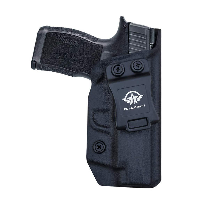 PoLe.Craft Sig P365XL Holster IWB Kydex for Sig Sauer P365XL Holsters Concealed Carry - Kydex IWB Holster for Sig P365XL Accessories ( Black, Right Hand Draw )