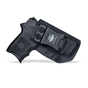 KYDEX IWB Holster Bodyguard 380 with Laser Waistband Carry Concealed Holster Bodyguard 380 Laser Pistol Holster Gun Case - Black - PoLe.Craft Holster & Knives