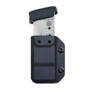 IWB/OWB Magazine Holster Kydex - Mag Carrier - for: 9mm .40 Double Stack Magazine / 9mm .40 Single Stack Magazine - P365 1911 Glock (M&P Shield .45 Mag)