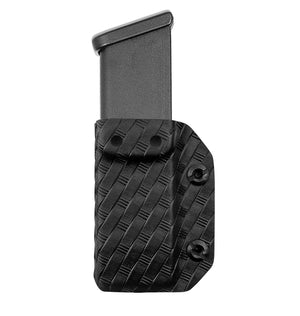 IWB/OWB Glock Magazine Carbon Fiber Kydex Holster - Glock Mag Carrier - Available Model: 9mm/.40 Double Stack Magazines for: Glock 17 19 22 23 25 26 27 31 32 33 34 35 37 38 39 Magazines Holder Case