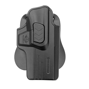 POLE.CRAFT OWB Paddle Polymer Holsters Fit: Taurus G3C / G2C / G3 / PT111 / PT140 9mm/.40 Pistol , Outside Waistband Open Polymer Holster with Safety Lock, Angle Adj - 1.5"-2" Belt Adjustable