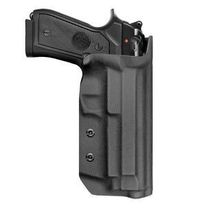 Beretta 92FS 92A1 96A1 Holster IWB / OWB Kydex Holster For Beretta 92 FS / 92 A1 / 96 A1 Pistol Accessories- Inside / Outside Waistband Concealed Carry - Adj. Width Height Retention Cant, Cover Mag-Button, Entrance Widened
