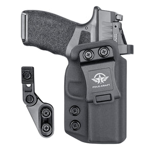 Hellcat Pro Holster IWB Kydex Holster Custom Fit: Springfield Hellcat Pro-No Manual Safety -Inside Waistband Concealed Carry-Cover Mag-Button -No Wear, No Jitter