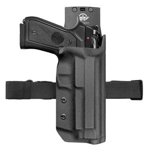 Beretta 92FS 92A1 96A1 Holster IWB / OWB Kydex Holster For Beretta 92 FS / 92 A1 / 96 A1 Pistol Accessories- Inside / Outside Waistband Concealed Carry - Adj. Width Height Retention Cant, Cover Mag-Button, Entrance Widened