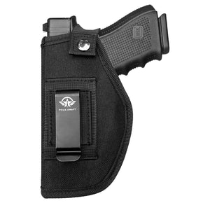 IWB/OWB Pistol Holsters Fit：Glock 19 17 26 43/G2C G3C/Sig P320/M&P 9mm 40/45/380 /Security 9/Hellcat (Black, Right/Left Hand Draw (IWB/OWB))