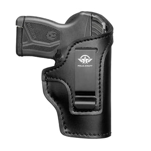 POLE.CRAFT IWB Leather Gun Holsters for Small Pistols : Ruger LCP380 LCP II Sig Sauer P365 P238 P938 Walther PPK 380 CCP S&W Bodyguard 380 Beretta Pico - Kahr P380