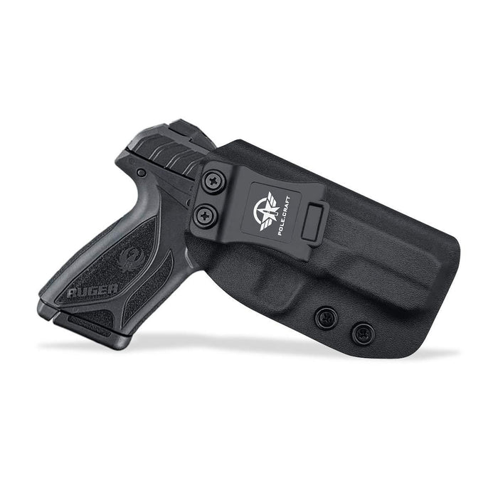 IWB Kydex Holster Custom Fit: Ruger Security 9 Pistol - Inside Waistband Concealed Carry - Adj. Cant Retention - Cover Mag-Button - No Wear - No Jitter - Right Hand