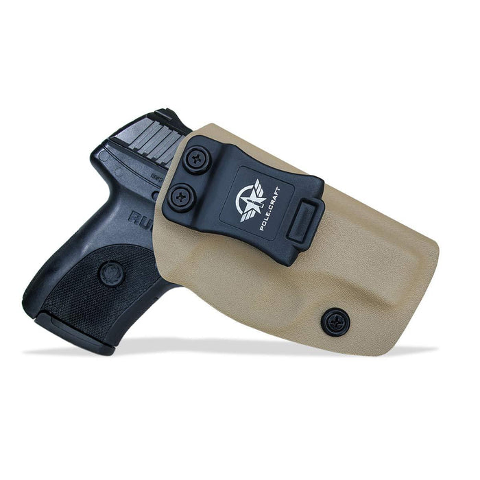 KYDEX IWB Holster LC9 Concealed Carry Holster Ruger LC9S Holster Concealed - Kydex Holster for Ruger LC9 Accessories - IWB Concealed Holster Pistol Case - Tan
