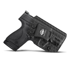 M&P Shield 9mm Holster, Carbon Fiber Kydex Holster IWB for Smith & Wesson M&P Shield 9mm .40 3.1" Barrel S&W Pistol - Inside Waistband Concealed Holster M&P Shield 9mm 40 Accessories - Black