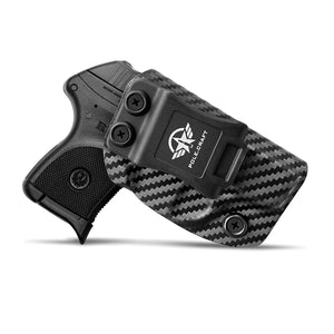 Ruger LCP 380 Holster, Carbon Fiber Kydex Holster IWB for Ruger LCP 380 Concealed Carry - Inside Waistband Concealed Holster LCP 380 Auto Pistol Case Pocket Gun Pouch Accessories