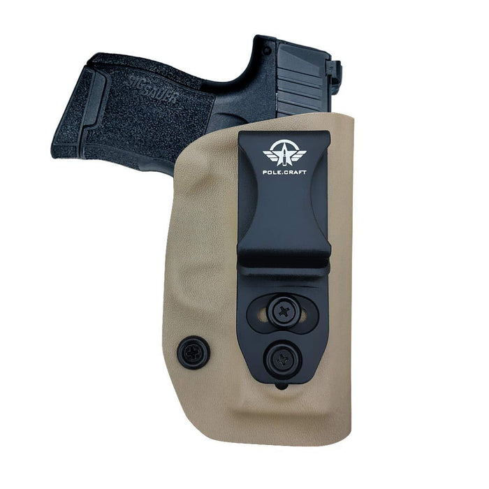 IWB Kydex Holster Fit: Sig Sauer P365 Concealed Carry - Kydex Holster for Sig Sauer P365 IWB Holster Sig 365 Accessories - IWB Concealed Holster P365 Pistol Case - Tan