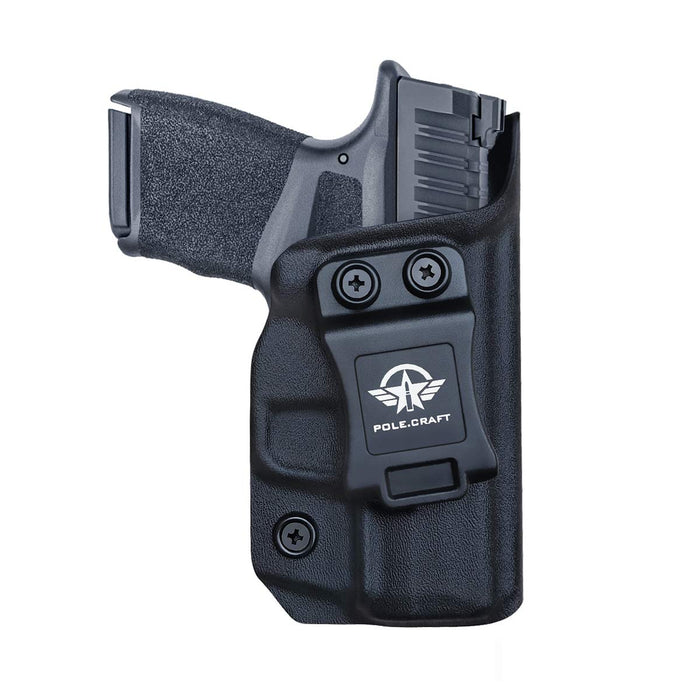 IWB Kydex Holster Custom Fit: Springfield Armory Hellcat - Inside Waistband Concealed Carry - Cover Mag-Button - Widened Entrance - No Wear, No Jitter