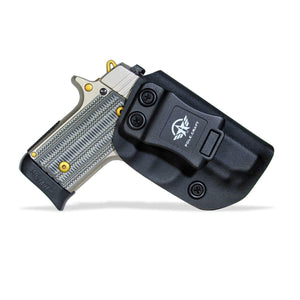 IWB Tactical KYDEX Holster Custom Fits: Sig Sauer P238 Gun Case Inside Waistband Carry Concealed Holster Pistol Pouch Bag Accessories - Black - PoLe.Craft Holster & Knives