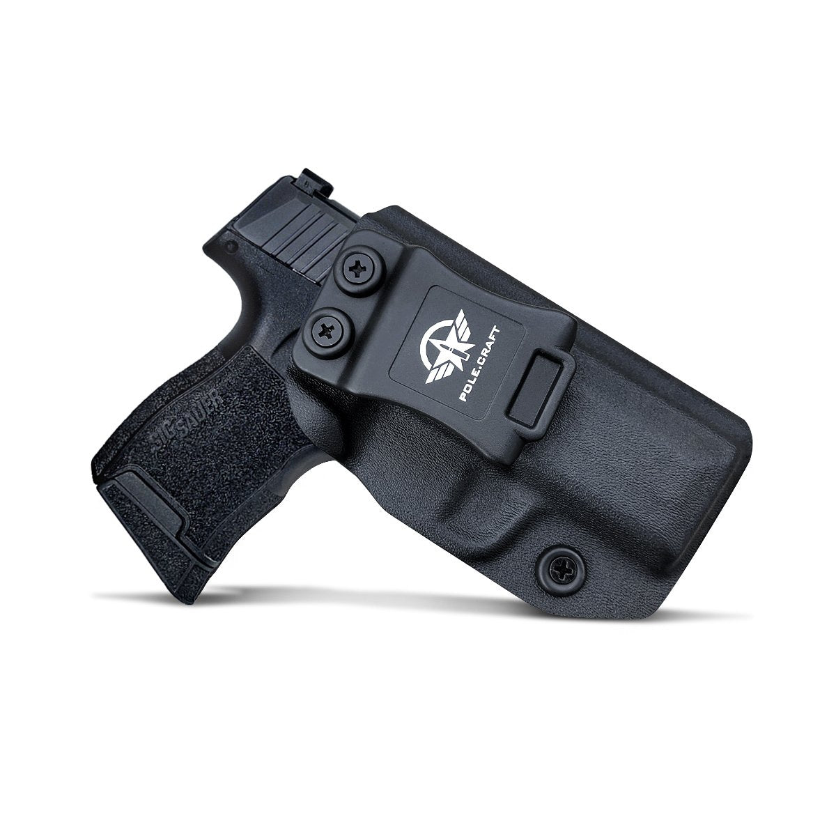 Sig P365 Holster IWB Kydex for Sauer P365 Holsters Concealed Carry - Kydex IWB Holster for Sig P365 Accessories - IWB Concealed Holster Sig 365 Case Pocket (Black, Right /
