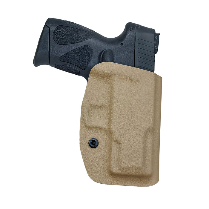 Taurus G2C Holsters, Kydex OWB Holster For Taurus G2C 9mm & Millennium PT111 G2 / PT140 Guns Pistol Case - Waistband Outside Carry, 1.5-2 Inch Belt Clip - Adj. Width Height Cant, Entrance Widen - Tan