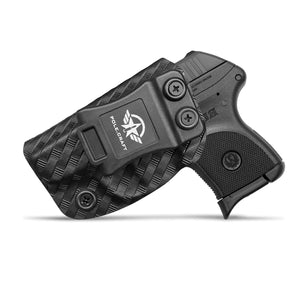 Ruger LCP 380 Holster, Carbon Fiber Kydex Holster IWB for Ruger LCP 380 Concealed Carry - Inside Waistband Concealed Holster LCP 380 Auto Pistol Case Pocket Gun Pouch Accessories (Black)