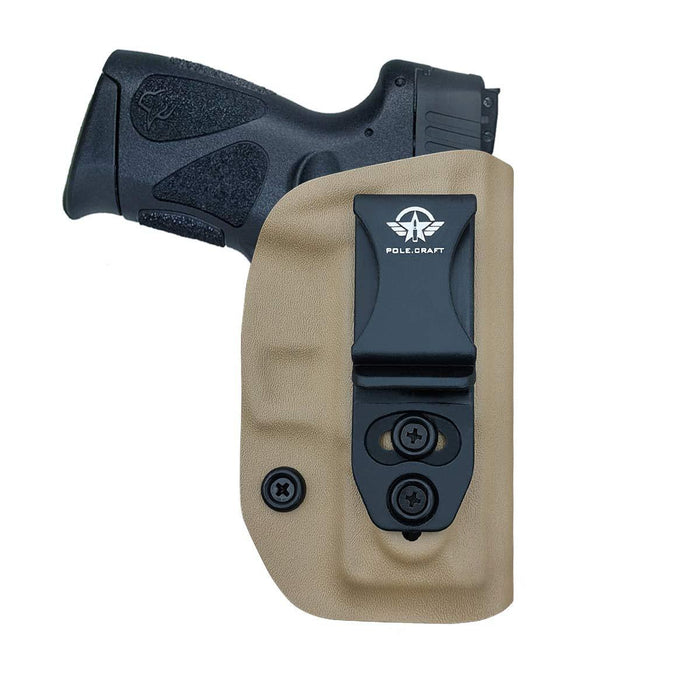 G2C IWB Holster Fit: Taurus G2C & Millennium PT111 G2 / PT140 Concealed Holster for Taurus G2C 9mm - Kydex Holster Taurus PT111 G2C Concealed Carry Pistol Case - Adj. Height & Cant - Entrance Widen - Tan