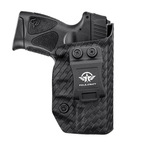 Taurus G3C Holster, Taurus G2C Holster, Carbon Fiber Kydex Holster IWB For Taurus G3C / G2C 9mm G2S / Millennium PT111 G2 / PT140 Pistol, Inside Waistband Concealed Holster Taurus G3C - Black