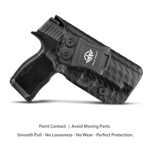 P365XL Holster, Carbon Fiber Kydex Holster IWB for sig P365XL Holsters Concealed Carry - Inside Waistband Carry Concealed Holster sig P365XL Pistol Gun Case Accessories (Black)