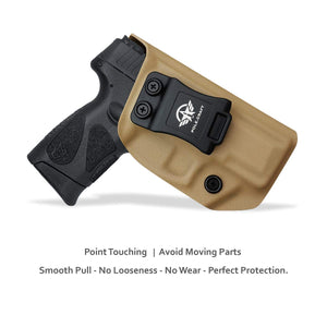 Taurus G2C Holsters, Kydex IWB Holster For Taurus G2C 9mm & Millennium PT111 G2 / PT140 9mm Pistol Case - Inside Waistband Concealed Carry Holster Taurus G2C 9mm - Widened Entrance, No Wear, No Jitter - Tan