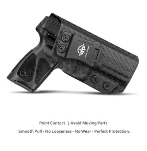 Taurus G3 Holster, Carbon Fiber Kydex Holster IWB for Taurus G3 9mm / .40 Pistol Case - G3 Taurus Holster 9mm - Inside Waistband Concealed Holster Taurus G3 IWB Kydex Accessories (Black)