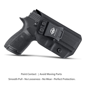 Sig P250 Holster IWB Kydex Holster for Sig Sauer P250 Compact Pistol - Inside Waistband Carry Concealed Holster Sig P250 Accessories (Black, Right Hand)