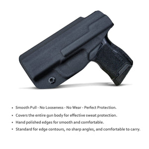 KYDEX IWB Holster P365 Sig Sauer 365 Holsters for Concealed Carry - Kydex Holster for Sig Sauer P365 IWB Holster Sig 365 Accessories - IWB Concealed Holster Pistol Case - Black - PoLe.Craft Holster & Knives