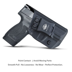 M&P 45 Shield Holster IWB Kydex Holster Custom Fit: Smith & Wesson M&P 45 Shield M2.0 3.3”Barrel Pistol - Inside Waistband Concealed Carry - Adj. Cant Retention - Cover Mag-Button - No Wear, No Jitter