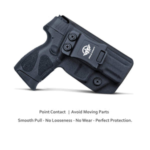 Taurus G2C Holsters, Kydex IWB Holster For Taurus G2C 9mm & Millennium PT111 G2 / PT140 9mm Pistol Case - Inside Waistband Concealed Carry Holster Taurus G2C 9mm - Widened Entrance, No Wear, No Jitter - Black