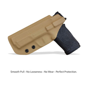 KYDEX IWB Holster M&P Shield 380 EZ For concealed Carry M&P 380 EZ Holster - S&W 380 EZ IWB Holster M&P Shield 380 EZ Concealed Holster 380 EZ Accessories - Tan - PoLe.Craft Holster & Knives