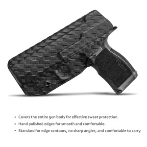 P365XL Holster, Carbon Fiber Kydex Holster IWB for sig P365XL Holsters Concealed Carry - Inside Waistband Carry Concealed Holster sig P365XL Pistol Gun Case Accessories (Black)