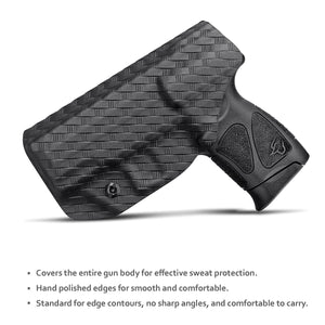 Taurus G3C Holster, Taurus G2C Holster, Carbon Fiber Kydex Holster IWB For Taurus G3C / G2C 9mm G2S / Millennium PT111 G2 / PT140 Pistol, Inside Waistband Concealed Holster Taurus G3C - Black