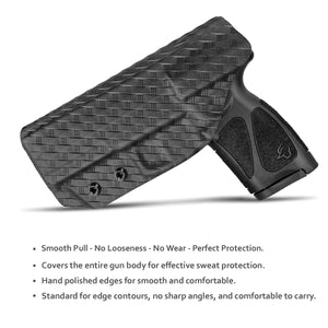 Taurus G3 Holster, Carbon Fiber Kydex Holster IWB for Taurus G3 9mm / .40 Pistol Case - G3 Taurus Holster 9mm - Inside Waistband Concealed Holster Taurus G3 IWB Kydex Accessories (Black)