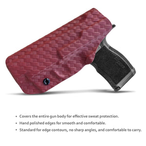 P365XL Holster, Carbon Fiber Kydex Holster IWB for sig P365XL Holsters Concealed Carry - Inside Waistband Carry Concealed Holster sig P365XL Pistol Gun Case Accessories (Red, Right Hand)