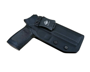 Kydex IWB Holster Custom Fit Sig Sauer P320 Full Size / P320 Carry / P320 Compact Medium Pistol Case - Inside Waistband Carry Concealed Holster P320 Gun Accessories - Point Touch - No Wear - No Jitter - Black - PoLe.Craft Holster & Knives