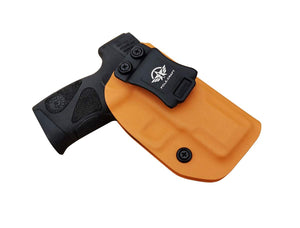 Taurus G2C Holsters IWB For Taurus G2C & Millennium PT111 G2 / PT140 Concealed Holster for Taurus G2C 9mm Gun - Adj. Cant Retention - Cover Mag-Button - No Wear - No Jitter - Orange, Right