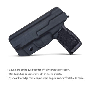 PoLe.Craft Sig P365XL Holster IWB Kydex for Sig Sauer P365XL Holsters Concealed Carry - Kydex IWB Holster for Sig P365XL Accessories ( Black, Right Hand Draw ) - PoLe.Craft Holster & Knives