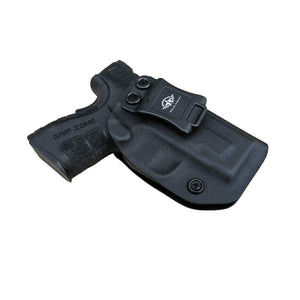 IWB Tactical KYDEX Gun Holster Custom Fits: SpringField XD-9 Single Stack Pistol Case Inside Waistband Carry Concealed Holster Guns Accessories Pouch Bag - Black - PoLe.Craft Holster & Knives