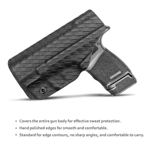 Hellcat Holster, Carbon Fiber Kydex Holster IWB for Springfield Armory Hellcat Pistol Case Pocket - Inside Waistband Carry Concealed Holster Hellcat Accessories Guns Pouch (Black,)