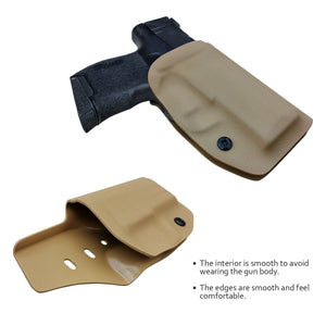 Kydex OWB Holster Fit: Sig Sauer P365 Holsters P365 SAS Gun Pistol Case - Sig Sauer P365 OWB Holster - Waistband Outside Carry - 1.5-2 Inch Belt Clip with Lock - Adj. Width Height Cant, Entrance Widen - Tan - PoLe.Craft Holster & Knives