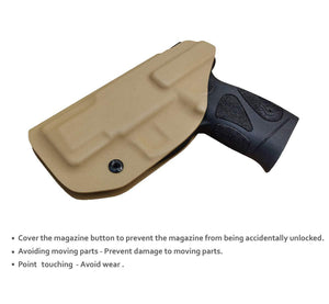 KYDEX IWB Taurus G2C Holster Taurus PT111 G2 Concealed Holster for Taurus G2C 9mm PT140 - KYDEX Holster Taurus PT111 G2C -Taurus G2C Holsters Concealed Carry Pistol Case Gun Accessories - Tan - PoLe.Craft Holster & Knives