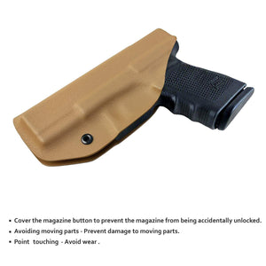 KYDEX IWB Holster Glock 19 19X 23 25 32 Cz P10 Gun Holsters Waistband Carry Concealed Holster Glock 19 Pistol Case Guns Accessories - Tan - PoLe.Craft Holster & Knives