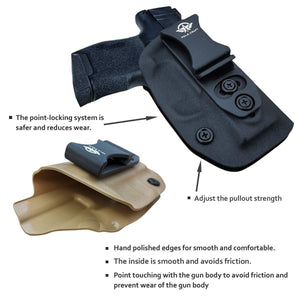 IWB Kydex Holster Fit: Sig Sauer P365 Concealed Carry - Kydex Holster for Sig Sauer P365 IWB Holster Sig 365 Accessories - IWB Concealed Holster P365 Pistol Case - Black - PoLe.Craft Holster & Knives