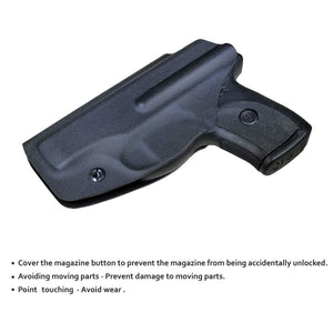 KYDEX IWB Holster LC9 Concealed Carry Holster Ruger LC9S Holster Concealed - Kydex Holster for Ruger LC9 Accessories - IWB Concealed Holster Pistol Case - Black - PoLe.Craft Holster & Knives