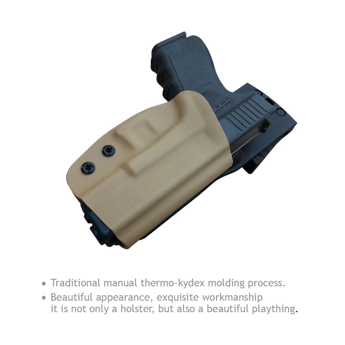 Kydex OWB Holster For Glock 19 19x Glock 23 25 32 Glock 17 22 31 Glock –  PoLe.Craft Holster