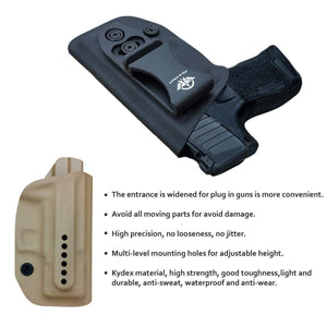 IWB Kydex Holster Fit: Sig Sauer P365 Concealed Carry - Kydex Holster for Sig Sauer P365 IWB Holster Sig 365 Accessories - IWB Concealed Holster P365 Pistol Case - Black - PoLe.Craft Holster & Knives