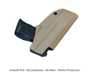 KYDEX IWB Holster P365 Sig Sauer 365 Holsters for Concealed Carry - Kydex Holster for Sig Sauer P365 IWB Holster Sig 365 Accessories - IWB Concealed Holster Pistol Case - Tan - PoLe.Craft Holster & Knives