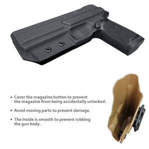 Sig P250 Holster IWB Kydex Holster for Sig Sauer P250 Full Size Pistol - Inside Waistband Carry Concealed Holster Sig P250 Accessories (Black, Right Hand)
